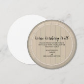 Vrijgezellenfeest Wishing Well Circle Kaart (Voorkant / Achterkant)