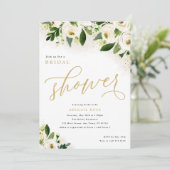 Vrijgezellenfeest Wit en Goud Waterverf Kaart (Staand voorkant)