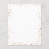 Vrijgezellenfeest wit goud glitter ballonnen budge flyer (Achterkant)