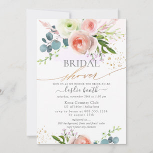 Vrijgezellenfeest Witte Blush Pink Peonies Kaart