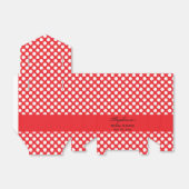 Vrijgezellenfeest witte en rode pols bedankdoosjes (Uitgevouwen)