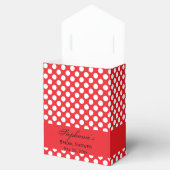 Vrijgezellenfeest witte en rode pols bedankdoosjes (Geopend)