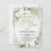 Vrijgezellenfeest witte rozen kaart (Voorkant)