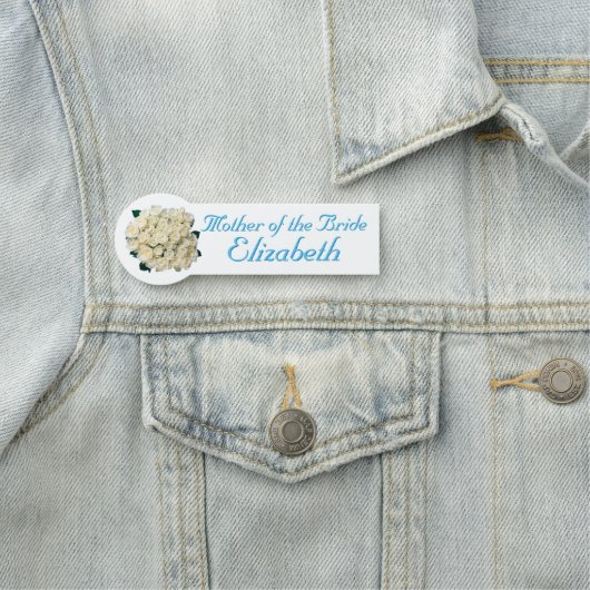 Vrijgezellenfeest witte rozen naamplaatje (In situ)