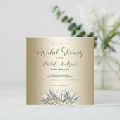 Vrijgezellenfeest, Witte Tulpen, Goud Kaart (Staand voorkant)