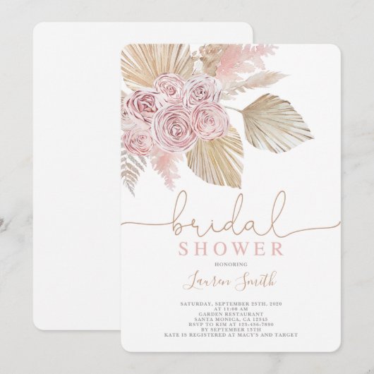 Vrijgezellenfeest woestijn kaart (Voorkant / Achterkant)