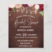 Vrijgezellenfeest Wood Burgundy Blush Pink Mason J (Voorkant)