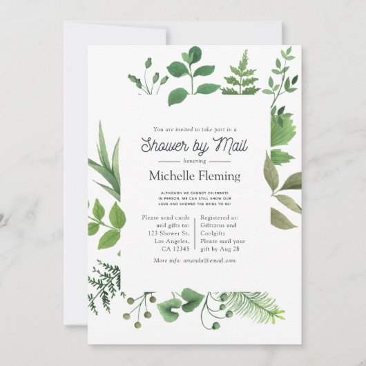 Vrijgezellenfeest Woodland Forest Greenery per Mai Kaart (Voorkant)