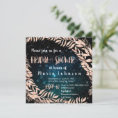 Vrijgezellenfeest Wreated Roos Gold Blue Sky Blauw Kaart (Staand voorkant)