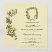  Vrijgezellenfeest, Yellow Garden Roos krans Kaart (Voorkant / Achterkant)