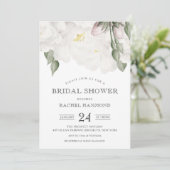 Vrijgezellenfeest Zacht witte rozen Kaart (Staand voorkant)