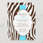 Vrijgezellenfeest Zebra Print Kaart (Voorkant / Achterkant)