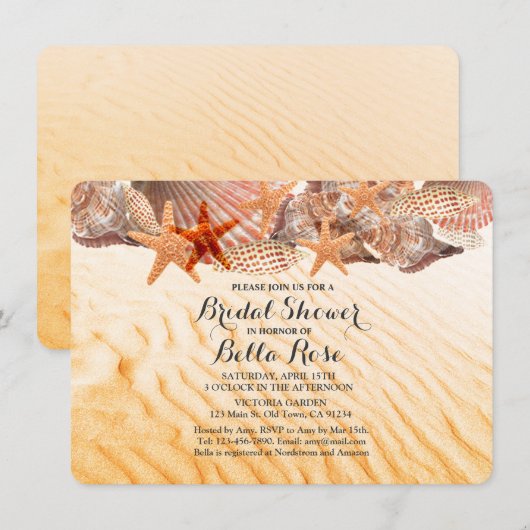 Vrijgezellenfeest zeehondenstrand nodigt zeeslag u kaart (Voorkant / Achterkant)