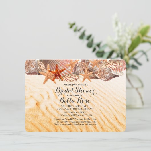 Vrijgezellenfeest zeehondenstrand nodigt zeeslag u kaart (Staand voorkant)