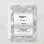 Vrijgezellenfeest zilverkleurige moderne kaart (Voorkant)