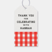 Vrijgezellenfeest zomer cadeaulabel (Achterkant)