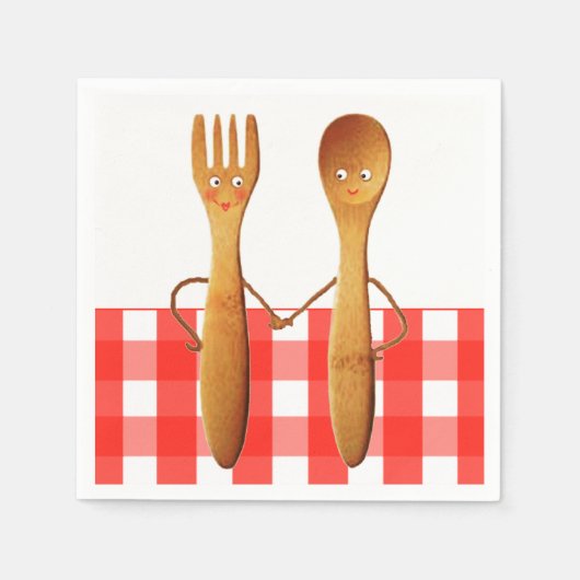 Vrijgezellenfeest zomer servet (Voorkant)