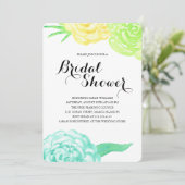 Vrijgezellenfeest zomerbloemen Waterverf Kaart (Staand voorkant)