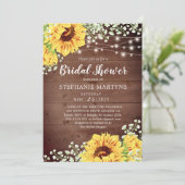 Vrijgezellenfeest Zonnebloem Babys Breath Lights R Kaart (Staand voorkant)