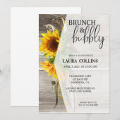 Vrijgezellenfeest, Zonnebloem, brunch en bubbels Kaart (Voorkant / Achterkant)