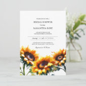  Vrijgezellenfeest Zonnebloem Kaart (Staand voorkant)