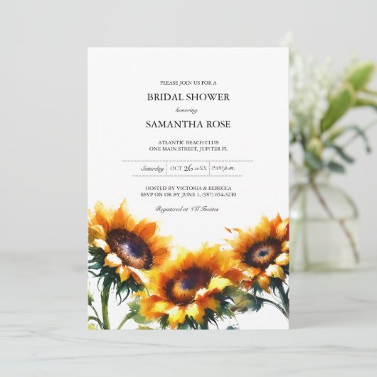  Vrijgezellenfeest Zonnebloem Kaart (Staand voorkant)