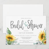 Vrijgezellenfeest zonnebloem met Sage Green Hearts Kaart (Voorkant / Achterkant)