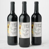 Vrijgezellenfeest, Zonnebloem, PARTIJGUNST Wijn Etiket (Flessen)