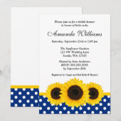 Vrijgezellenfeest zonnebloem Witte en Blauwe pokke Kaart (Voorkant / Achterkant)