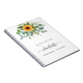 Vrijgezellenfeest zonnebloemen eucalyptus notitieboek (Rechterzijde)