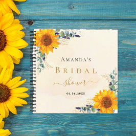 Vrijgezellenfeest zonnebloemen eucalyptus notitieboek