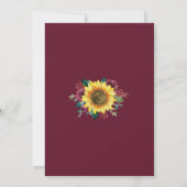 Vrijgezellenfeest zonnebloemen Geometrische bloeme Kaart (Achterkant)