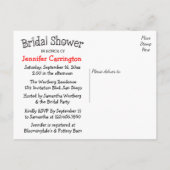 Vrijgezellenfeest zwart-wit hart uitnodiging (Achterkant)