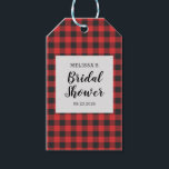 Vrijgezellenfeest Zwarte Buffalo Lumberjack Cadeaulabel<br><div class="desc">Classic black and red lumberjack buffelpatroon geruit vrijgezellenfeesten feestbenodigdheden Combineer dit met ons bijpassende gooikussen, koffiemat of mok in onze winkel om de ultieme indoor decor geruite collecties startbundel te vormen. Neem op elk moment contact op met de ontwerper als u dit ontwerp wilt aanpassen of aan een ander product...</div>