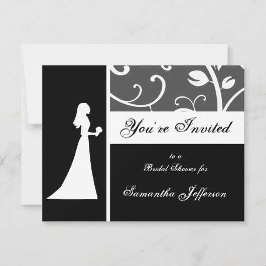 vrijgezellenfeest, zwarte en witte wijn kaart (Voorkant)