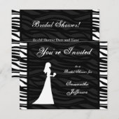 vrijgezellenfeest-, zwarte en witte zebrastripes kaart (Voorkant / Achterkant)