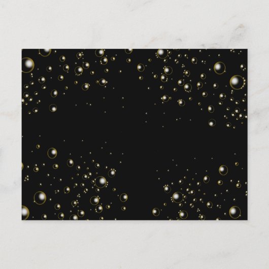 Vrijgezellenfeest zwarte goudbrunch bruinkous uitn briefkaart (Achterkant)