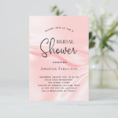 Vrijgezellenfeest zwarte roze satijnzijde kaart (Staand voorkant)