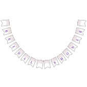 Vrijgezellenfeesten Banner Paarse Gouden Confetti (Alle)