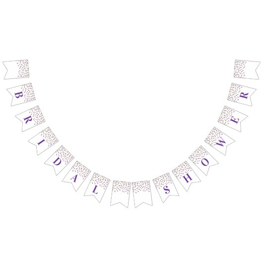 Vrijgezellenfeesten Banner Paarse Gouden Confetti (Alle)