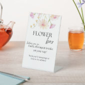 Vrijgezellenfeesten bloemenbalkteken reclamebord met voetstuk (Insitu)