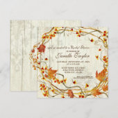 Vrijgezellenfeesten Herfst herfstbladeren krans ho Kaart (Voorkant / Achterkant)