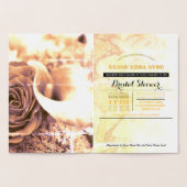 Vrijgezellenfeesten paspoort gouden folie folie kaarten (Binnen)