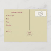 Vrijgezellenfeesten paspoort uitnodiging briefkaart (Achterkant)