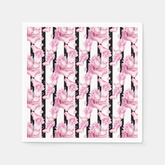 Vrijgezellenfeesten servetten voor fijne lingerie (Voorkant)