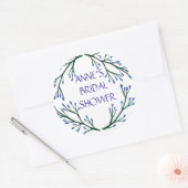 Vrijgezellenfeesten Sticker, botanische elementen Ronde Sticker (Envelop)