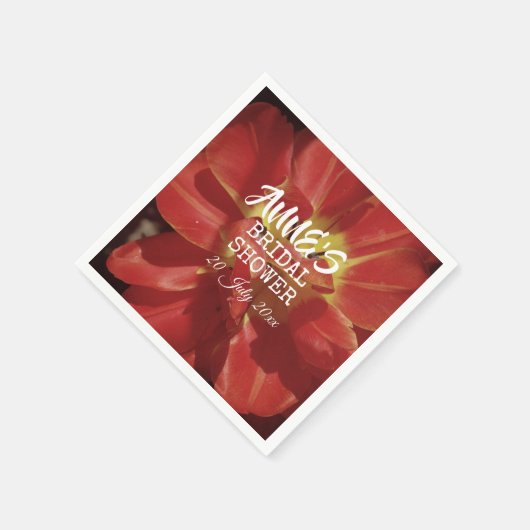 Vrijgezellenfeesten tulp papieren servet (Hoek)