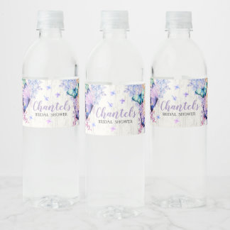 Vrijgezellenfeesten vlinders Waterflesje Etiket