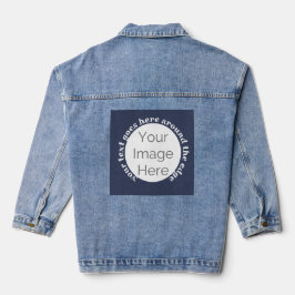 vrijgezellenfeestje uw afbeelding hier, foto aange denim jacket