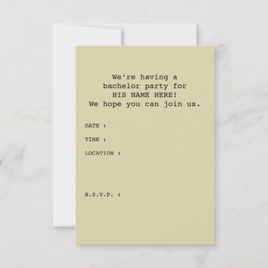 vrijgezellenpaspoort kaart (Achterkant)